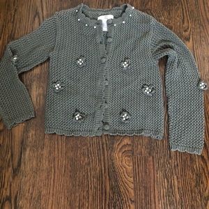 Deux par Deux crochet beaded cardigan size 7